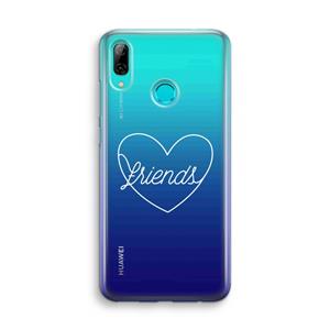 CaseCompany Friends heart pastel: Huawei P Smart (2019) Transparant Hoesje