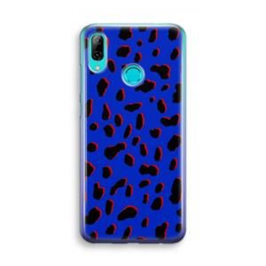 CaseCompany Blue Leopard: Huawei P Smart (2019) Transparant Hoesje