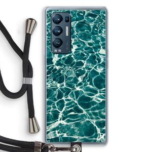 CaseCompany Weerkaatsing water: Oppo Find X3 Neo Transparant Hoesje met koord