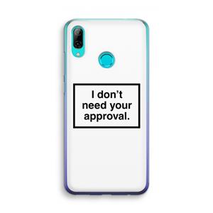 CaseCompany Don't need approval: Huawei P Smart (2019) Transparant Hoesje