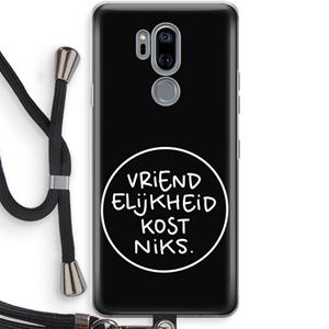 CaseCompany Vriendelijkheid: LG G7 Thinq Transparant Hoesje met koord