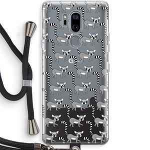 CaseCompany Makis: LG G7 Thinq Transparant Hoesje met koord