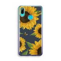 CaseCompany Sunflower and bees: Huawei P Smart (2019) Transparant Hoesje