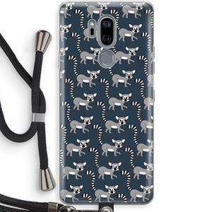CaseCompany Makis: LG G7 Thinq Transparant Hoesje met koord
