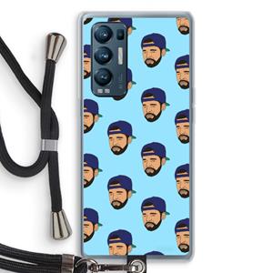 CaseCompany Drake Away: Oppo Find X3 Neo Transparant Hoesje met koord