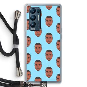 CaseCompany Kanye Call Me℃: Oppo Find X3 Neo Transparant Hoesje met koord