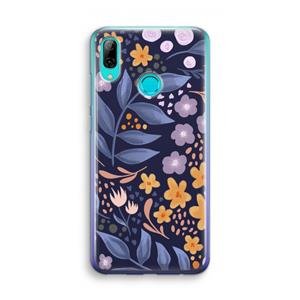 CaseCompany Flowers with blue leaves: Huawei P Smart (2019) Transparant Hoesje