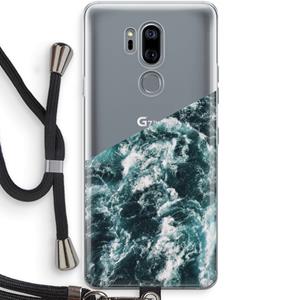 CaseCompany Zee golf: LG G7 Thinq Transparant Hoesje met koord
