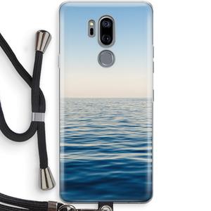 CaseCompany Water horizon: LG G7 Thinq Transparant Hoesje met koord