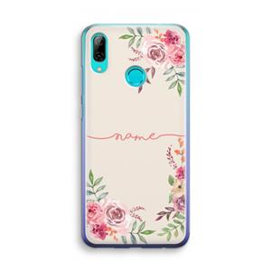 CaseCompany Rozen: Huawei P Smart (2019) Transparant Hoesje