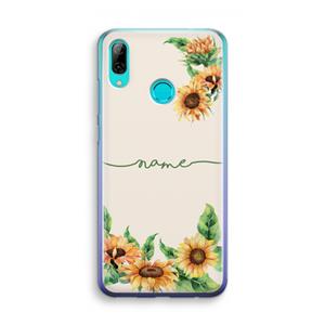 CaseCompany Zonnebloemen: Huawei P Smart (2019) Transparant Hoesje