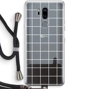 CaseCompany Rooster 2: LG G7 Thinq Transparant Hoesje met koord