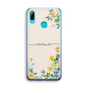 CaseCompany Gele bloemen: Huawei P Smart (2019) Transparant Hoesje