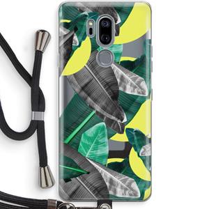 CaseCompany Fantasie jungle: LG G7 Thinq Transparant Hoesje met koord