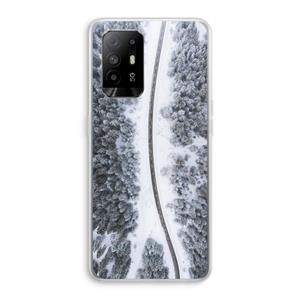 CaseCompany Snøfall: Oppo A94 5G Transparant Hoesje