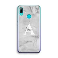 CaseCompany Ivory Marble: Huawei P Smart (2019) Transparant Hoesje