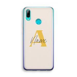 CaseCompany Amber Script: Huawei P Smart (2019) Transparant Hoesje