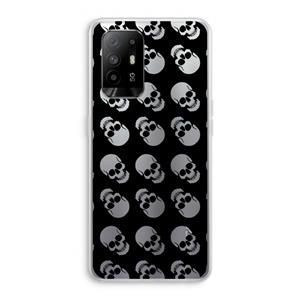 CaseCompany Musketon Skulls: Oppo A94 5G Transparant Hoesje