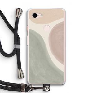CaseCompany Geo #6: Pixel 3 XL Transparant Hoesje met koord