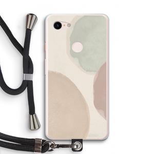 CaseCompany Geo #8: Pixel 3 XL Transparant Hoesje met koord