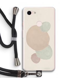 CaseCompany Geo #9: Pixel 3 XL Transparant Hoesje met koord