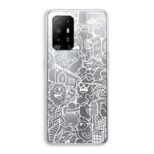 CaseCompany Vexx City #2: Oppo A94 5G Transparant Hoesje