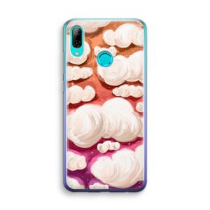 CaseCompany Katoen Wolken: Huawei P Smart (2019) Transparant Hoesje