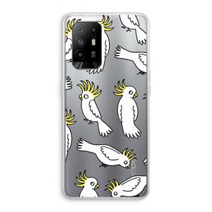 CaseCompany Papegaai: Oppo A94 5G Transparant Hoesje