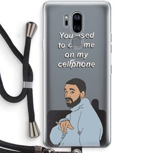 CaseCompany Hotline bling: LG G7 Thinq Transparant Hoesje met koord