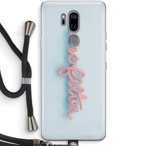 CaseCompany nofilter: LG G7 Thinq Transparant Hoesje met koord