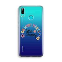 CaseCompany Happy days: Huawei P Smart (2019) Transparant Hoesje