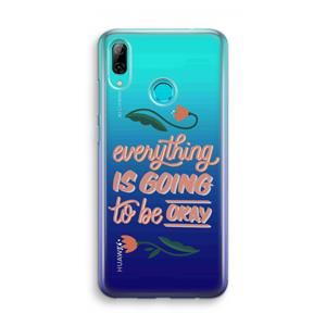 CaseCompany Optimistic flower girl: Huawei P Smart (2019) Transparant Hoesje