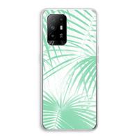 CaseCompany Palmbladeren: Oppo A94 5G Transparant Hoesje