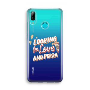 CaseCompany Pizza is the answer: Huawei P Smart (2019) Transparant Hoesje