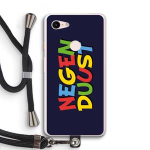 CaseCompany 90's One: Pixel 3 XL Transparant Hoesje met koord