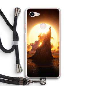 CaseCompany Children of the Sun: Pixel 3 XL Transparant Hoesje met koord