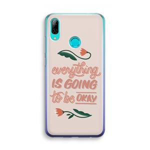 CaseCompany Optimistic flower girl: Huawei P Smart (2019) Transparant Hoesje