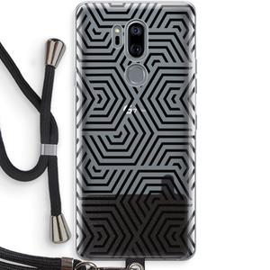 CaseCompany Magic pattern: LG G7 Thinq Transparant Hoesje met koord