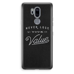 CaseCompany Never lose your value: LG G7 Thinq Transparant Hoesje