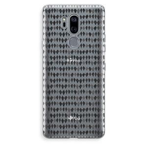 CaseCompany Crazy shapes: LG G7 Thinq Transparant Hoesje