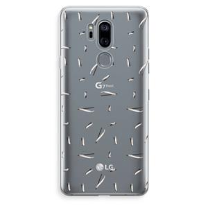 CaseCompany Hipster stripes: LG G7 Thinq Transparant Hoesje