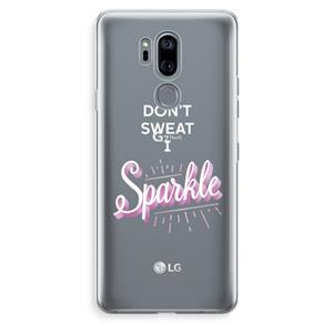 CaseCompany Sparkle quote: LG G7 Thinq Transparant Hoesje