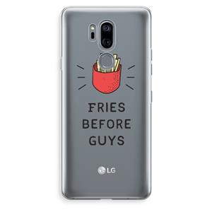 CaseCompany Fries before guys: LG G7 Thinq Transparant Hoesje