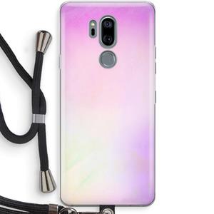 CaseCompany Flow mist pastel: LG G7 Thinq Transparant Hoesje met koord