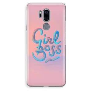 CaseCompany Girl boss: LG G7 Thinq Transparant Hoesje