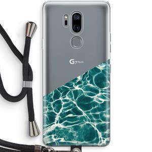 CaseCompany Weerkaatsing water: LG G7 Thinq Transparant Hoesje met koord