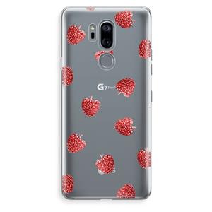 CaseCompany Framboosjes: LG G7 Thinq Transparant Hoesje