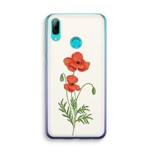 CaseCompany Red poppy: Huawei P Smart (2019) Transparant Hoesje