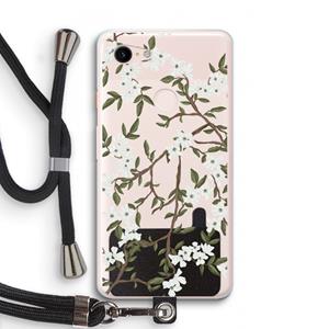 CaseCompany Blossoming spring: Pixel 3 XL Transparant Hoesje met koord