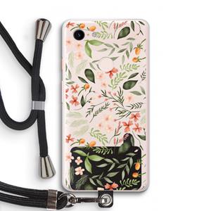CaseCompany Sweet little flowers: Pixel 3 XL Transparant Hoesje met koord